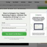 Gambar lead capture page popup