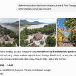 rekomendasi tempat wisata oleh AI