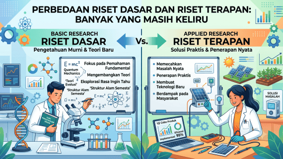 Perbedaan Riset Dasar dan Riset Terapan: Banyak Yang Masih Keliru